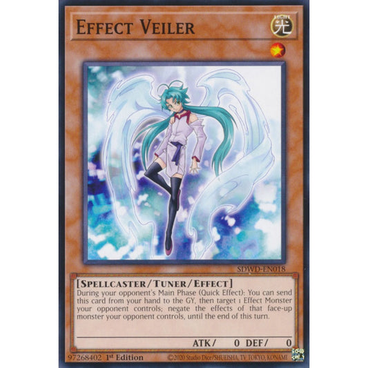 Effect Veiler SDWD-EN018 Common Common Yu-Gi-Oh Structure Deck: Blue-Eyes White Destiny in Art