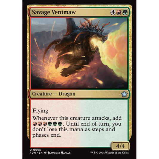 Savage Ventmaw, 665, uncommon, Magic: The Gathering, Foundations
