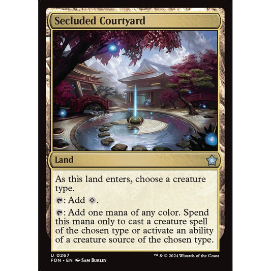 Secluded Courtyard, 267, uncommon, Magic: The Gathering, Foundations