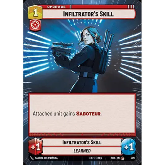 Infiltrator's Skill, 429, C, Star Wars Unlimited, Sparks Of Rebellion