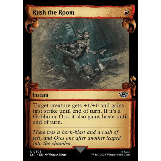 Rush the Room, common, 598, Magic the Gathering, The Lord of the Rings: Tales of Middle-earth