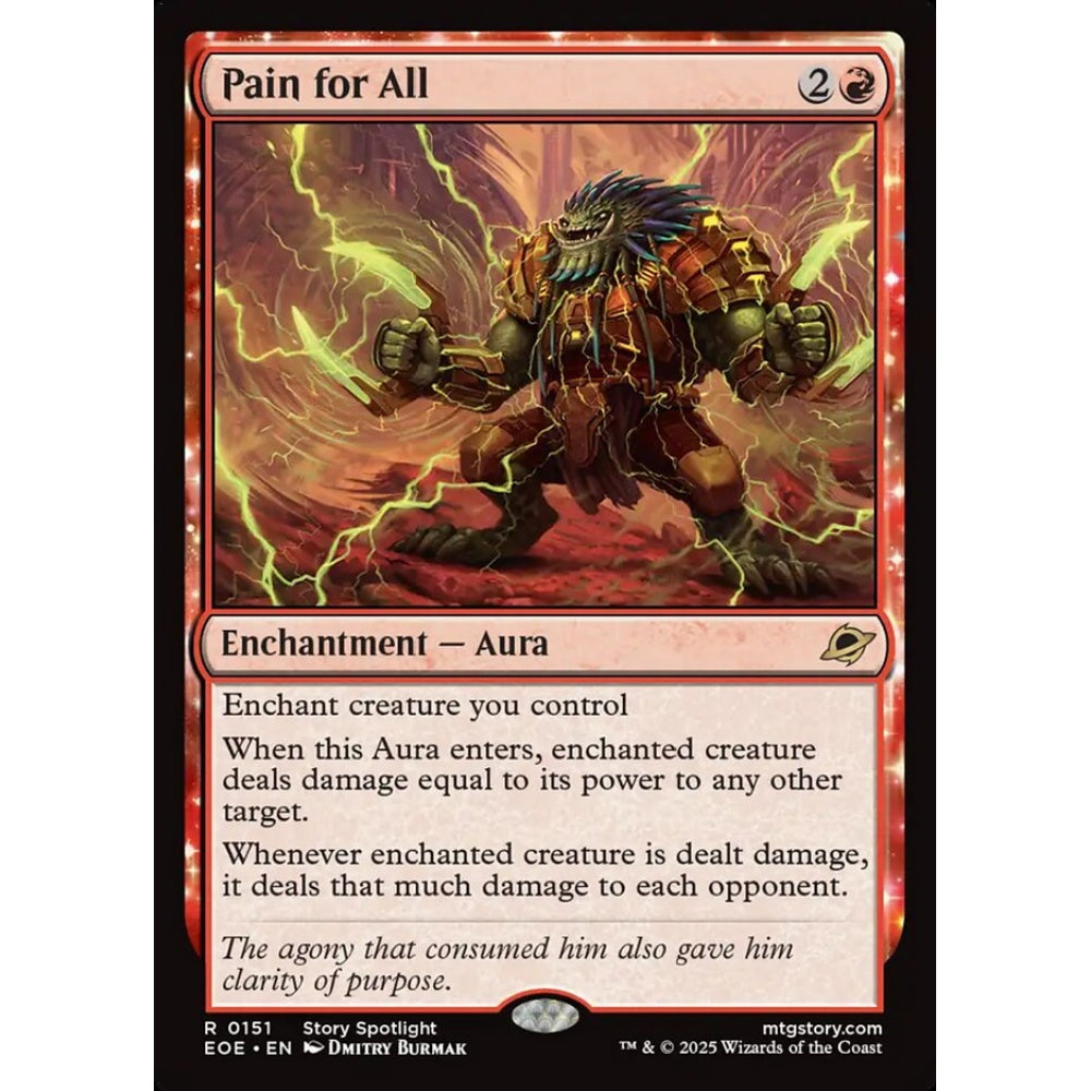 Pain for All rare 151 Magic the Gathering Edge of Eternities
