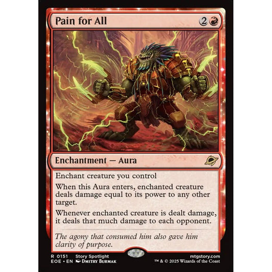 Pain for All rare 151 Magic the Gathering Edge of Eternities
