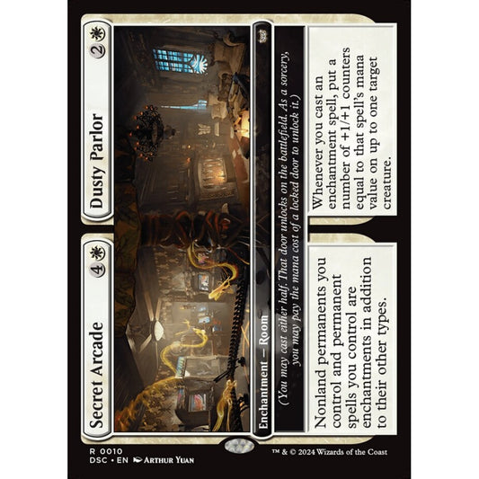 Secret Arcade // Dusty Parlor, 10, rare, Magic: The Gathering, Duskmourn: House of Horror
