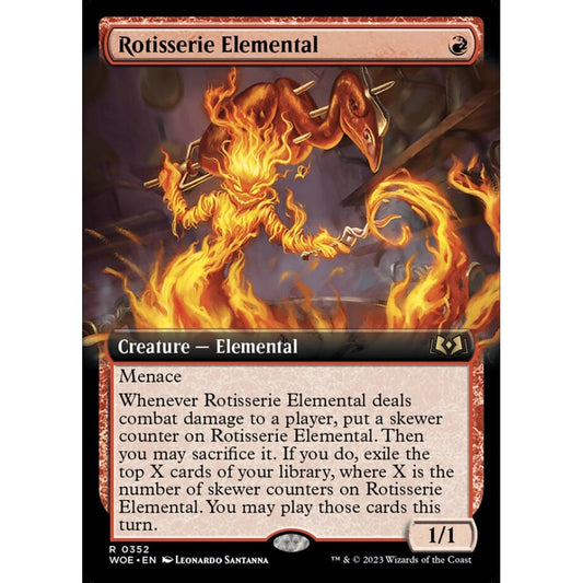 Rotisserie Elemental, rare, 352, Magic the Gathering, Wilds of Eldraine