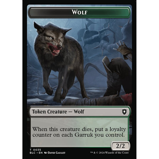 Wolf, 35, common, Magic: The Gathering, Bloomburrow