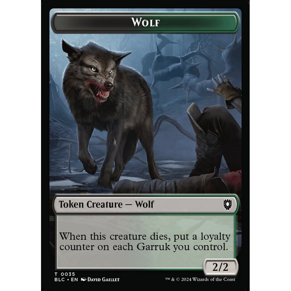Wolf, 35, common, Magic: The Gathering, Bloomburrow