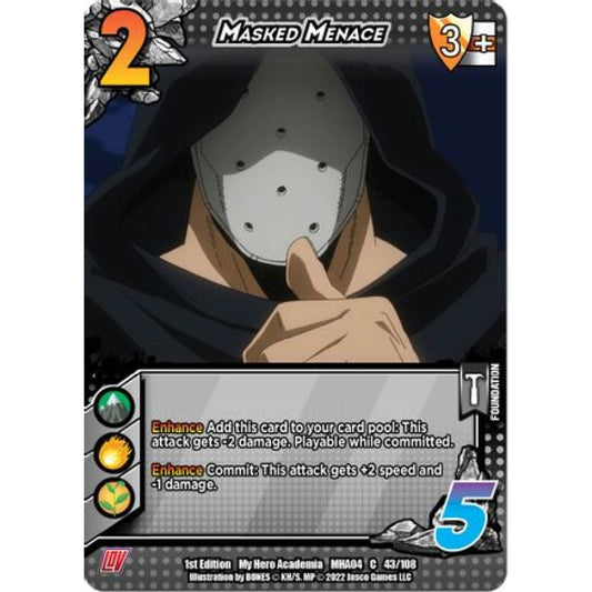Masked Menace, 043/108, C, UniVersus, MHA04 League of Villains