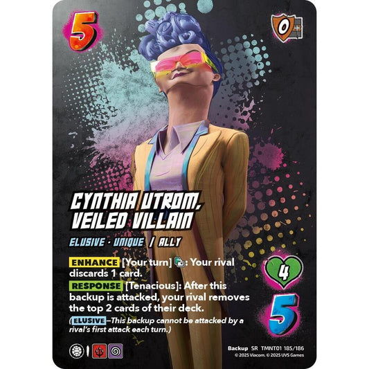 Cynthia Utrom, Veiled Villain 185/186 TMNT01 Universus Teenage Mutant Ninja Turtles Backup SR