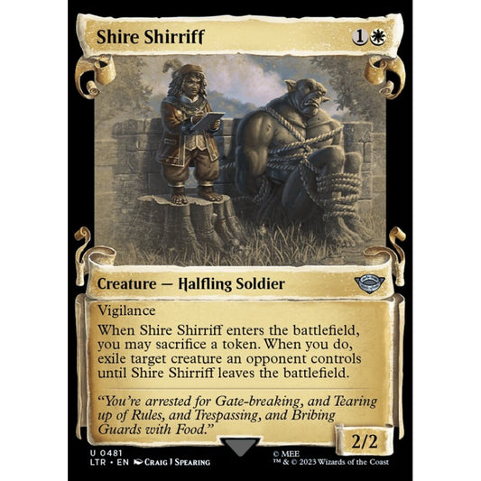 Shire Shirriff, uncommon, 481, Magic the Gathering, The Lord of the Rings: Tales of Middle-earth