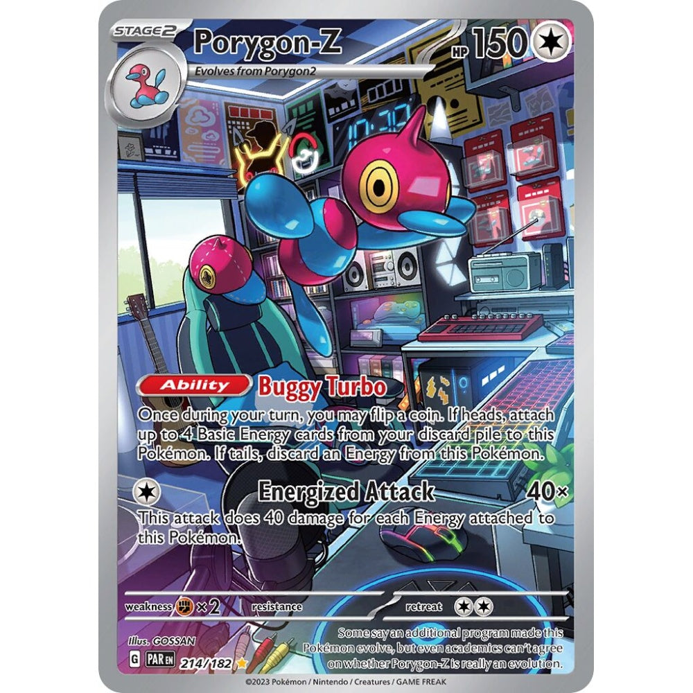 Porygon-Z Illustration Rare 214/182 Pokemon Card Game Paradox Rift