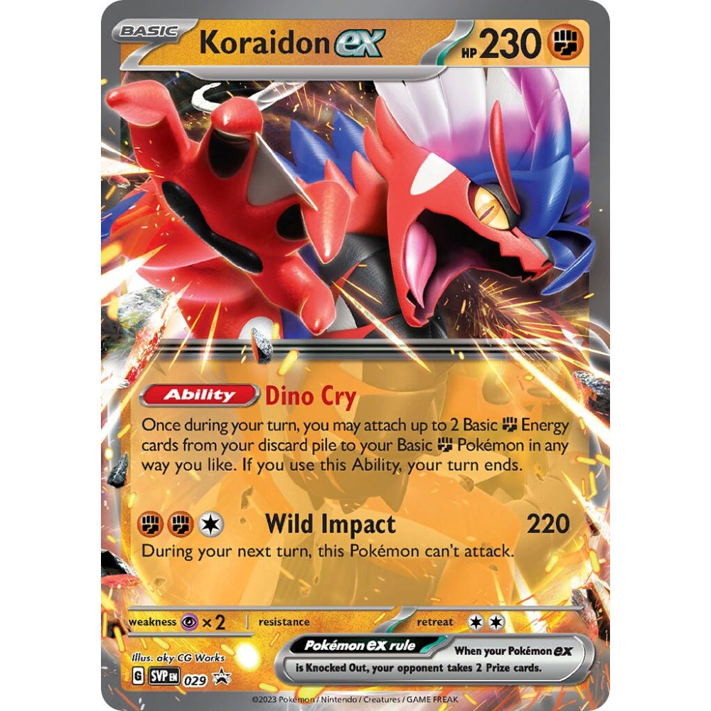 Koraidon ex Promo 029 Pokemon Card Game Scarlet & Violet Promos