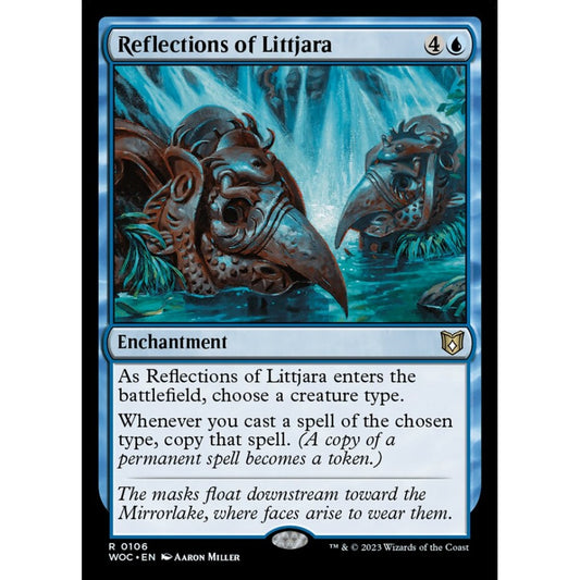 Reflections of Littjara, rare, 106, Magic the Gathering, Wilds of Eldraine Commander