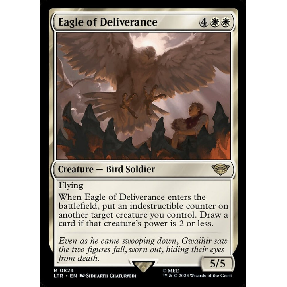 Eagle of Deliverance, rare, 824, Magic the Gathering, The Lord of the Rings: Tales of Middle-earth