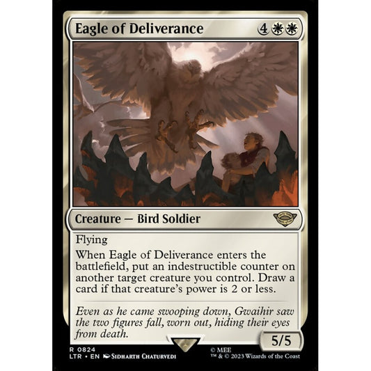 Eagle of Deliverance, rare, 824, Magic the Gathering, The Lord of the Rings: Tales of Middle-earth