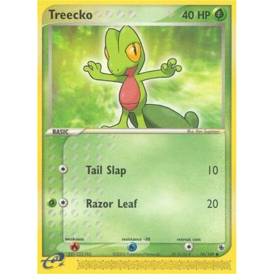 Treecko Common 76/109 Pokemon Card Game EX Ruby & Sapphire