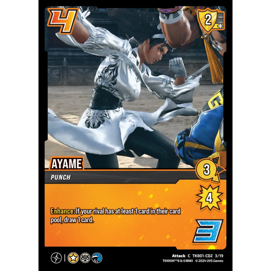 Ayame, 3/19, TK801-CD2, Universus, TEKKEN 8 Clash Decks, Attack, C