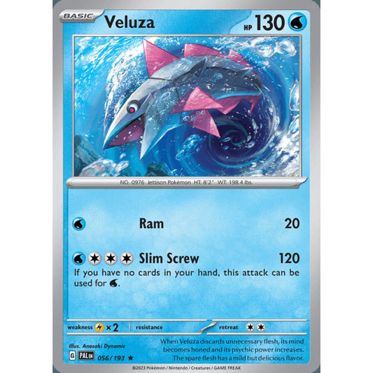 Veluza Rare 056/193 Pokemon Card Game Paldea Evolved