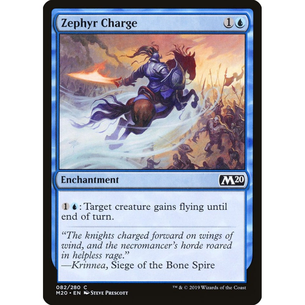 Zephyr Charge common 82 Magic the Gathering Core Set 2020
