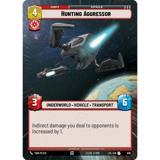 Hunting Aggressor, U, JTL 899) Hyperspace Foil, Star Wars Unlimited