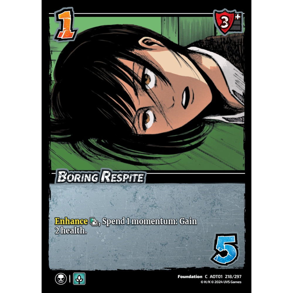 Boring Respite, 218/297, C, UniVersus, Attack on Titan: Battle for Humanity