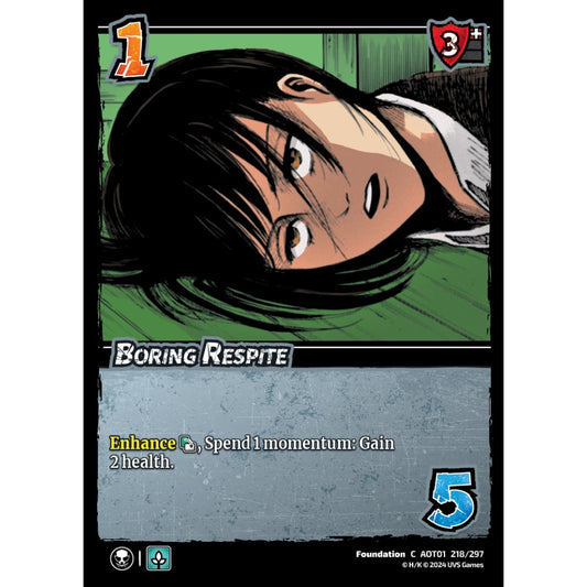 Boring Respite, 218/297, C, UniVersus, Attack on Titan: Battle for Humanity