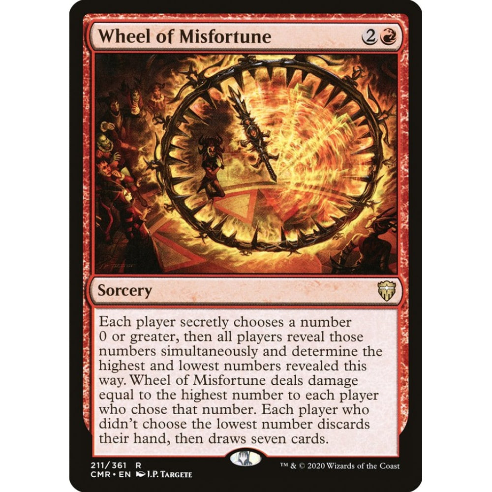 Wheel of Misfortune rare 211 Magic the Gathering Commander Legends