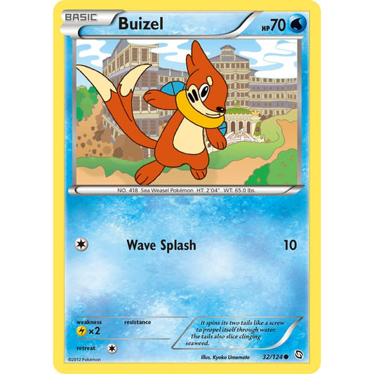 Buizel Common 32/124 Pokemon Card Game Dragons Exalted