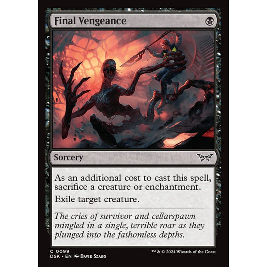Final Vengeance, 99, common, Magic: The Gathering, Duskmourn: House of Horror