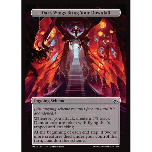 Dark Wings Bring Your Downfall, 332, common, Magic: The Gathering, Duskmourn: House of Horror