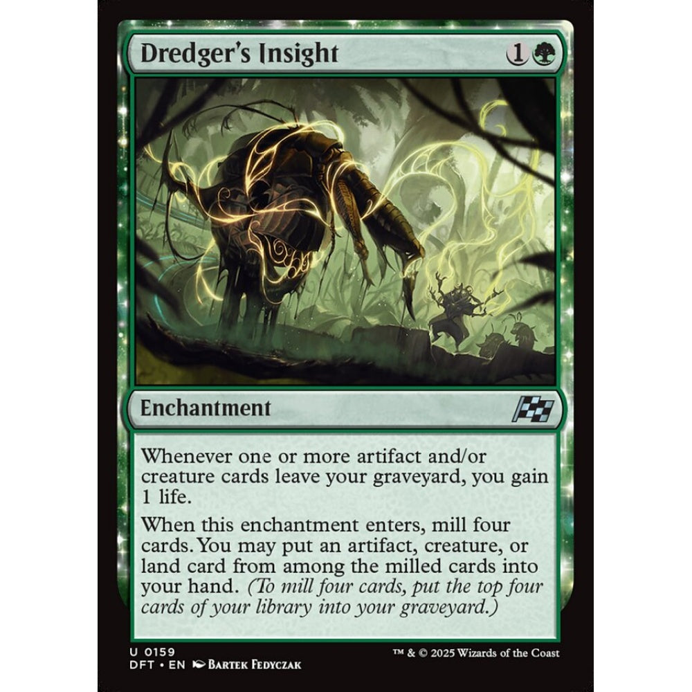 Dredger's Insight, 159, uncommon, Magic: The Gathering, Aetherdrift