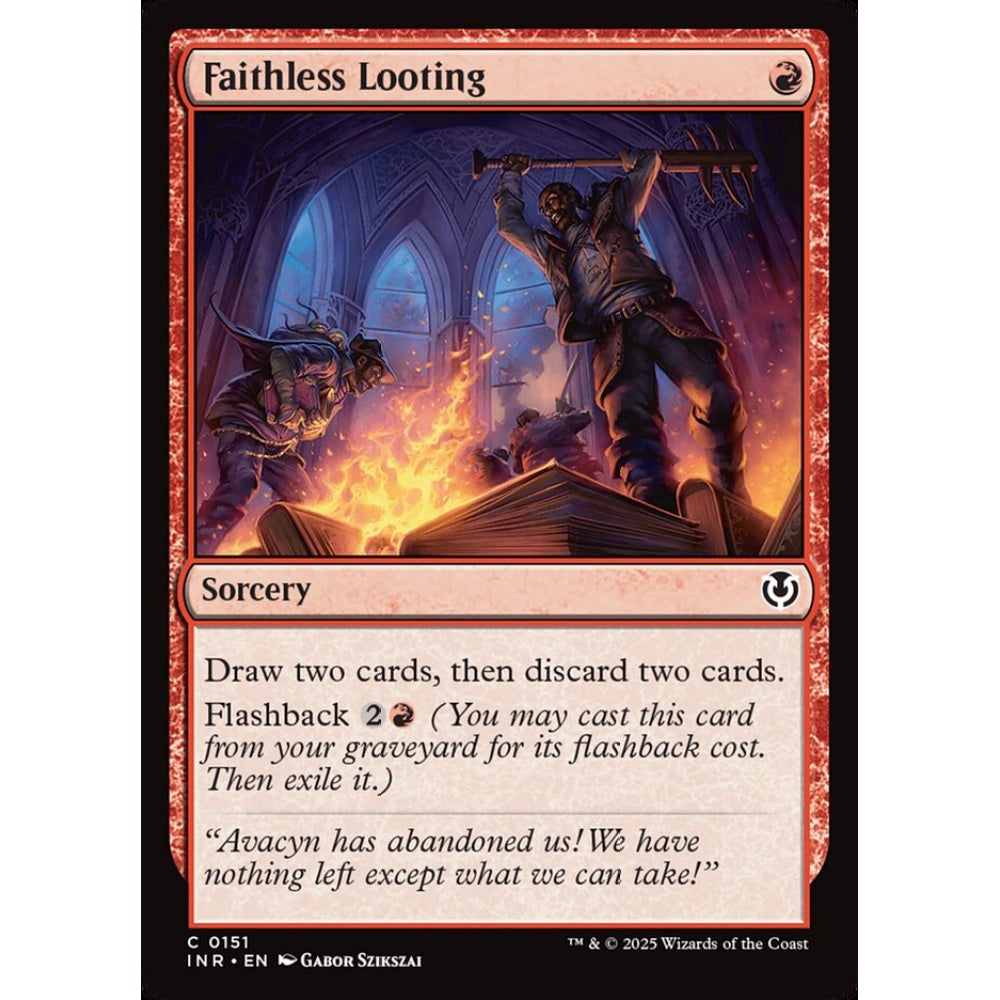 Faithless Looting, 151, common, Magic: The Gathering, Innistrad Remastered