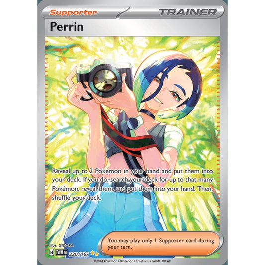 Perrin Secret Illustration Rare 220/167 Pokemon Card Game Twilight Masquerade