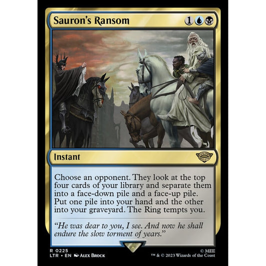 Sauron's Ransom, rare, 225, Magic the Gathering, The Lord of the Rings: Tales of Middle-earth