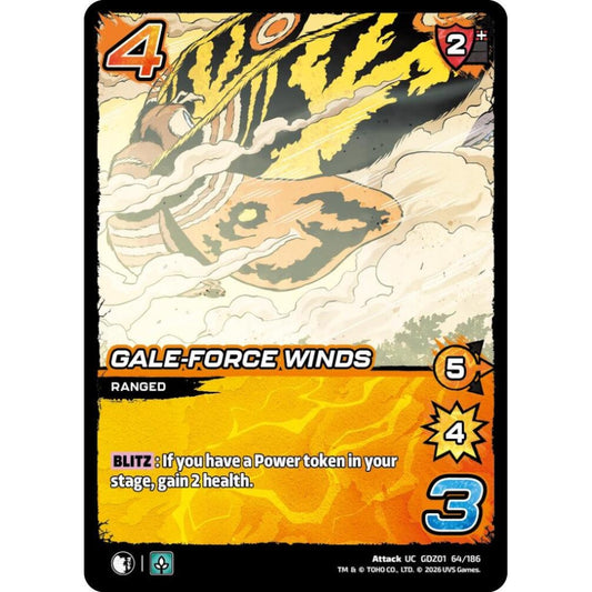 Gale-Force Winds GDZ01 64/186 GDZ01 Universus Godzilla: Reign of Kaiju Attack UC