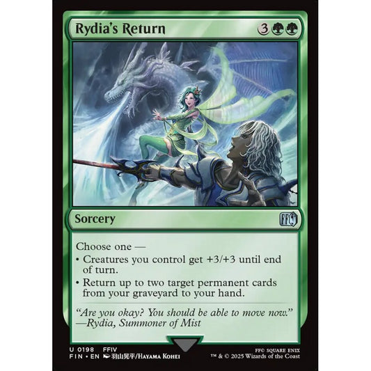 Rydia's Return uncommon 198 Magic the Gathering Final Fantasy