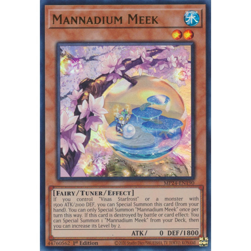 Mannadium Meek CYAC-EN014 Super Super Rare Yu-Gi-Oh Cyberstorm Access in Art