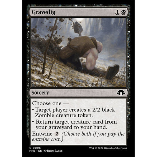 Gravedig, 96, common, Magic: The Gathering, Modern Horizons 3