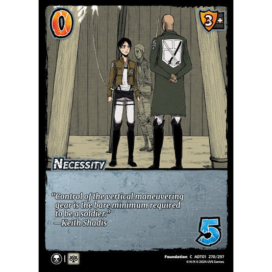 Necessity, 270/297, C, UniVersus, Attack on Titan: Battle for Humanity