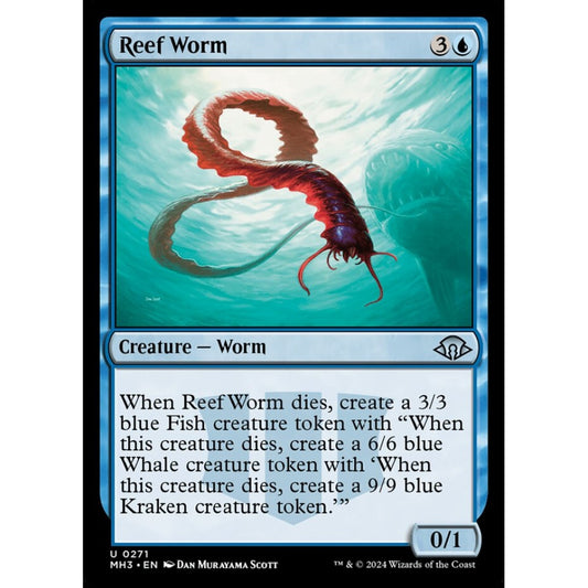 Reef Worm, 271, uncommon, Magic: The Gathering, Modern Horizons 3