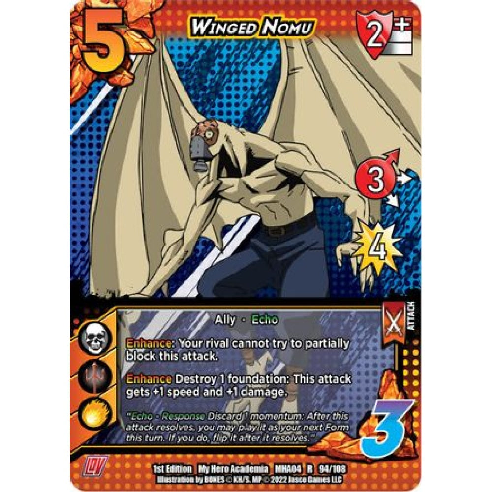 Winged Nomu, 094/108, R, UniVersus, MHA04 League of Villains