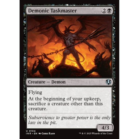 Demonic Taskmaster, 104, uncommon, Magic: The Gathering, Innistrad Remastered