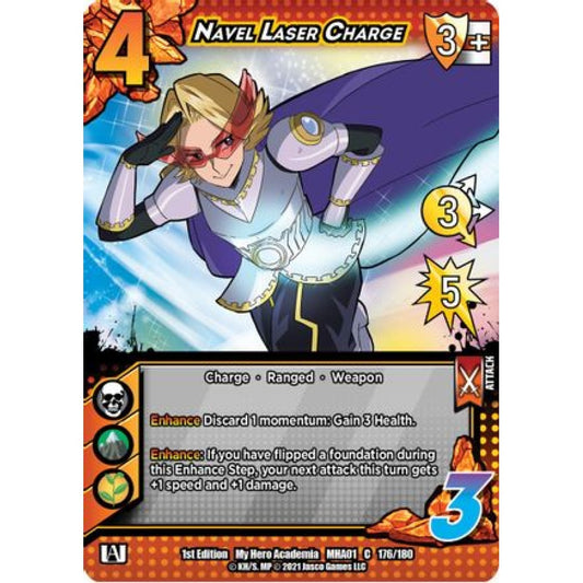 Navel Laser Charge, 176/180, C, UniVersus, MHA01 My Hero Academia