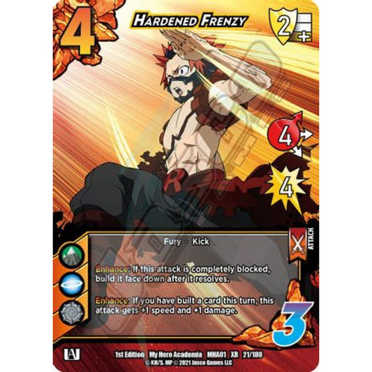 Hardened Frenzy, 21/180, XR, UniVersus, MHA01 My Hero Academia