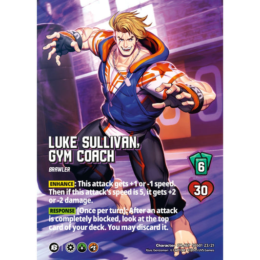 Luke Sullivan, Gym Coach 2/21 SF601 Universus Street Fighter 6: Challanger Series Ryu&Luke Character CH-ALT