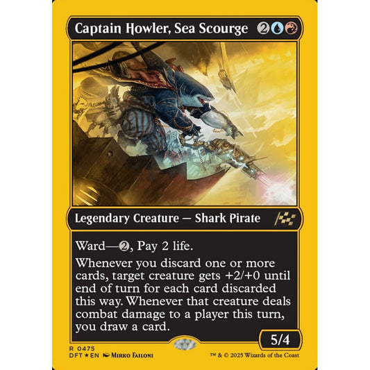 Captain Howler, Sea Scourge, 475, rare, Magic: The Gathering, Aetherdrift