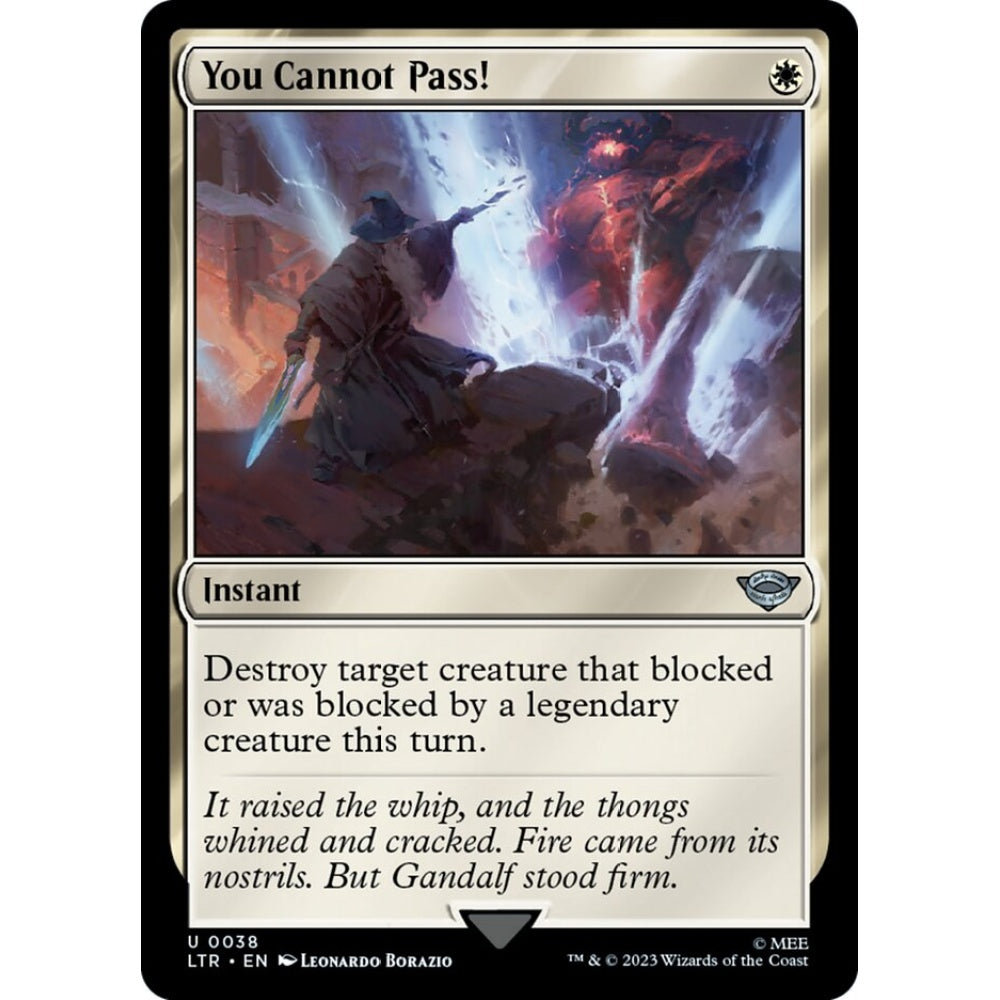 You Cannot Pass!, uncommon, 38, Magic the Gathering, The Lord of the Rings: Tales of Middle-earth