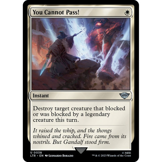 You Cannot Pass!, uncommon, 38, Magic the Gathering, The Lord of the Rings: Tales of Middle-earth