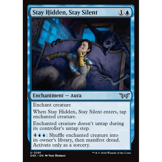 Stay Hidden, Stay Silent, 291, uncommon, Magic: The Gathering, Duskmourn: House of Horror