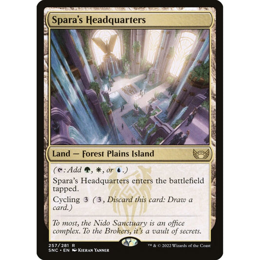Spara's Headquarters rare 257 Magic the Gathering Streets of New Capenna